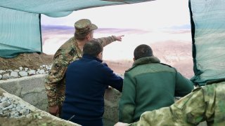 The Chairman of the Investigative Committee Artur Poghosyan with RA Minister of Defense Suren Papikyan Visited Southeastern Border Zone of the Republic